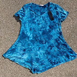NWT Lock & Love Blue Tie Dye Size XXXL *runs really small*
